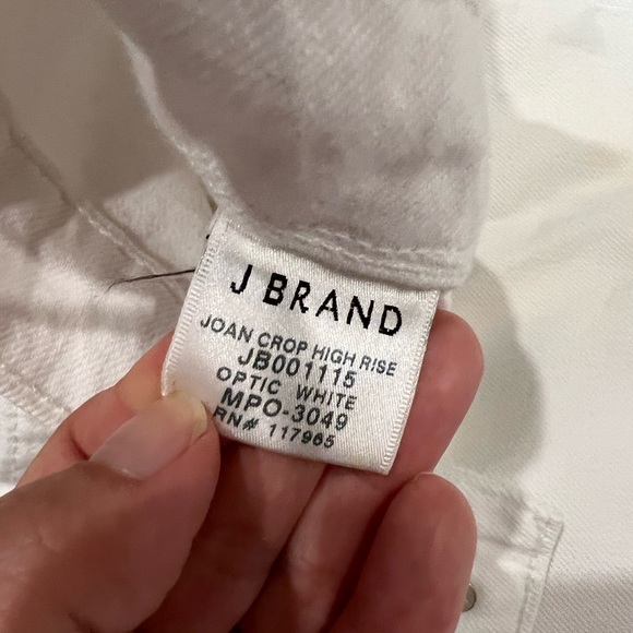 J Brand Joan Crop High Rise White Jeans NWT - Picture 6 of 11